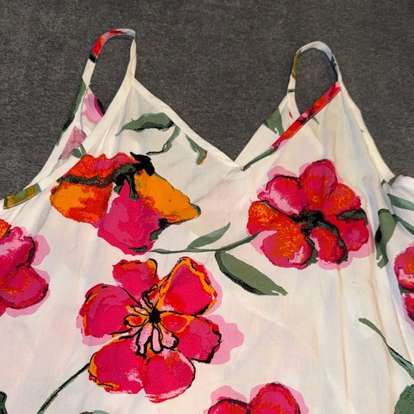 Vine & Love- Women’s Pink and Orange Floral Tank Top Size Small - Picture 10 of 13